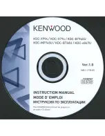 Preview for 97 page of Kenwood KDC-BT945U Instruction Manual