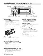 Preview for 6 page of Kenwood KDC-BT952HD Quick Start Manual