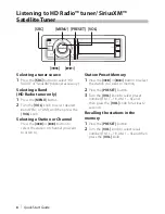 Preview for 8 page of Kenwood KDC-BT952HD Quick Start Manual