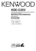 Kenwood KDC-C20V Instruction Manual preview