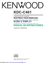 Kenwood KDC-C461 Instruction Manual preview