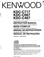 Kenwood KDC-C467 Instruction Manual предпросмотр