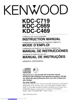 Kenwood KDC-C469 Instruction Manual preview