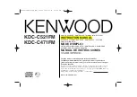Kenwood KDC-C471FM Instruction Manual preview