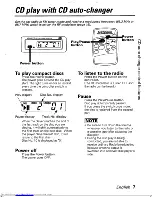 Preview for 7 page of Kenwood KDC-C602 Instruction Manual