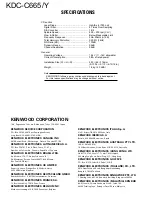 Предварительный просмотр 14 страницы Kenwood KDC-C665 Service Manual