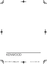 Предварительный просмотр 44 страницы Kenwood KDC-CMP21V Instruction Manual