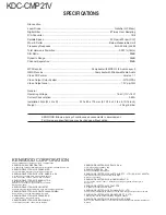 Preview for 22 page of Kenwood KDC-CMP21V Service Manual