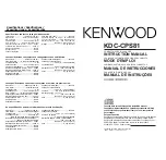 Предварительный просмотр 1 страницы Kenwood KDC-CPS81 Instruction Manual