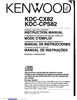 Preview for 1 page of Kenwood KDC-CPS82 Instruction Manual