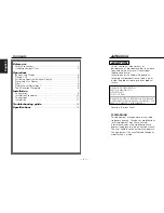 Preview for 2 page of Kenwood KDC-D301 Instruction Manual