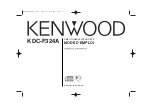 Kenwood KDC-F324A (French) Mode D'Emploi preview