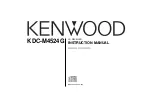 Kenwood KDC-M4524/G Instruction Manual preview