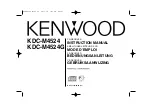 Предварительный просмотр 1 страницы Kenwood KDC-M4524 Instruction Manual