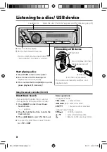 Preview for 8 page of Kenwood KDC-MP102U Instruction Manual