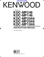 Предварительный просмотр 1 страницы Kenwood KDC-MP1046 Instruction Manual