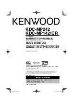 Kenwood KDC-MP142 Instruction Manual preview