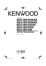 Kenwood KDC-MP3036 Instruction Manual preview