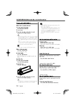 Предварительный просмотр 18 страницы Kenwood KDC-MP425 Instruction Manual