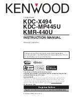 Предварительный просмотр 17 страницы Kenwood KDC-MP445U Quick Start Manual