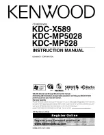 Kenwood KDC-MP5028 Instruction Manual preview