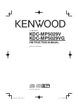 Kenwood KDC-MP5029V Instruction Manual preview