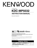 Kenwood KDC-MP5032 Instruction Manual preview