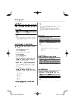 Preview for 22 page of Kenwood KDC-MP5036U Instruction Manual