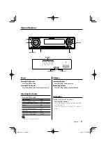 Предварительный просмотр 11 страницы Kenwood KDC-MP532U Instruction Manual