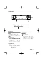 Предварительный просмотр 27 страницы Kenwood KDC-MP532U Instruction Manual