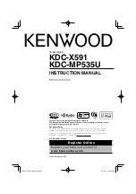 Kenwood KDC-MP535U Instruction Manual preview
