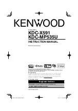 Предварительный просмотр 1 страницы Kenwood KDC-MP535U Instruction Manual