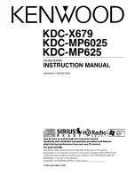 Kenwood KDC-MP6025 Instruction Manual preview