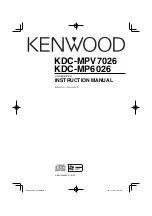 Kenwood KDC-MP6026 Instruction Manual preview