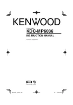 Kenwood KDC-MP6036 Instruction Manual preview