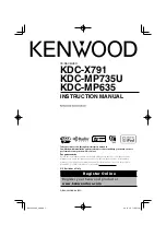 Kenwood KDC-MP735U Instruction Manual preview
