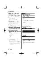 Preview for 38 page of Kenwood KDC-MP735U Instruction Manual