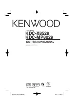 Kenwood KDC-MP8029 Instruction Manual preview