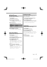 Preview for 21 page of Kenwood KDC-MP825 Instruction Manual