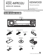 Kenwood KDC-MP832U Service Manual preview