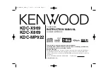 Kenwood KDC-MP922 Instruction Manual preview