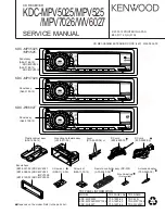 Kenwood KDC-MPV5025 Service Manual preview