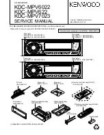 Kenwood KDC-MPV6022 Service Manual preview