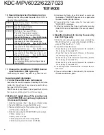 Предварительный просмотр 8 страницы Kenwood KDC-MPV6022 Service Manual