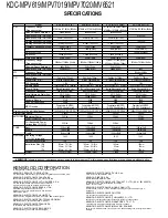 Предварительный просмотр 21 страницы Kenwood KDC-MV6521 Service Manual