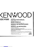 Preview for 1 page of Kenwood KDC-P200 Instruction Manual