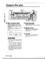 Предварительный просмотр 14 страницы Kenwood KDC-PS900 Instruction Manual