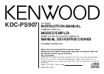 Kenwood KDC-PS907 Instruction Manual предпросмотр