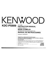 Kenwood KDC-PS909 Instruction Manual preview