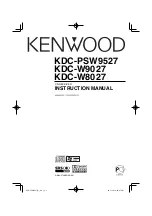 Kenwood KDC-PSW9527 Instruction Manual preview